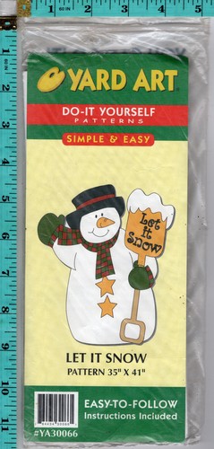 Let snow 1998 yard art - "let, snow"