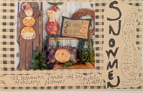 Santa snowman wood sign - santa,