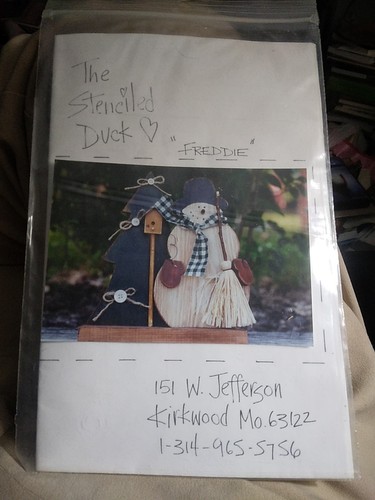 Freddie snowman wood craft - freddie,