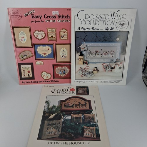 Vtg cross stitch pattern - cross, 3