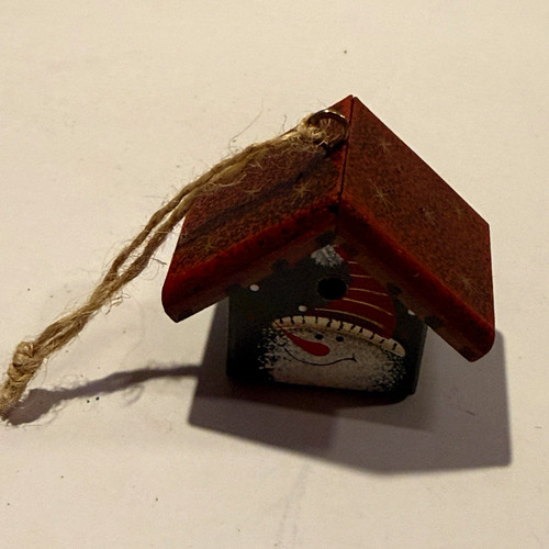 Wood house hanging christmas - hanging,
